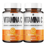 Kit 2x Vitamina C 1.000mg 120 Tabs - Iridium Elements Sabor Sem Sabor