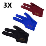 Kit 3 (três) Luvas Deslizantes Bilhar Sinuca Rei Dos Tacos