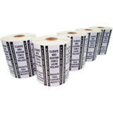 Kit 3.000 Lacre Caixa De Pizza Delivery 9x3cm