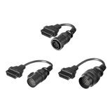 Kit 3 Adaptadores Diesel Leve Utilitários P/ Scanner 3 Raven