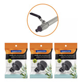 Kit 3 Adaptadores Macho Rosca Externa Tramontina 78501000 Cor Cinza