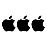 Kit 3 Adesivos Logo Maçã Apple