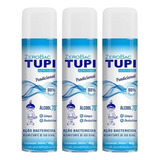 Kit 3 Álcool Aerossol 70% Tradicional 360 Ml Limpeza Higiene