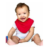 Kit 3 Bandana Babador Bebe C/ Botão Promoção Pronta Entrega