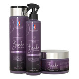 Kit 3 Banho De Seda Manutenção Máscara Shampoo Bb Cream
