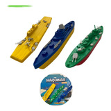Kit 3 Barquinhos P/ Brincar No Banho Flutuante Gulliver 3+