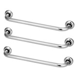 Kit 3 Barras De Apoio Para Banheiro De 30cm Idosos E Pne