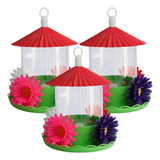 Kit 3 Bebedouro Para Pássaros Beija Flor Grande 750ml Jumbo