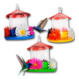 Kit 3 Bebedouro Para Pássaros Beija Flor Grande 750ml Jumbo