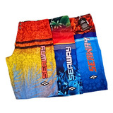 Kit 3 Bermudas Tactel Seaway + Em Conta