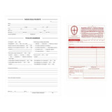 Kit 3 Blocos Ficha Anamnese + 5 Blocos Orçamento Dentista