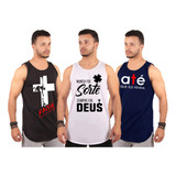 Kit 3 Blusa Masculina Camiseta Regata