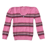 Kit 3 Blusa Sueter Lã Tricô Menina Infantil 4 6 E 8