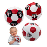 Kit 3 Bolas De Futebol Spfc Oficial Brinquedo Bebê Criança