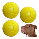 Kit 3 Bolas Maciça Brinquedo Pra Pitbull Labrador Resistente
