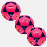 Kit 3 Bolas Poker Futevolei Rio Rosa Altinha 100% Original