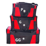 Kit 3 Bolsa De Viagem Mala Mao Sacola Gg,m E P Masc Feminina