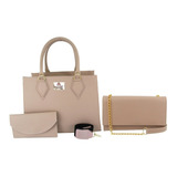 Kit 3 Bolsas Carteira Feminina Grande/saco/pequena Promoção