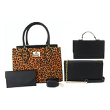 Kit 3 Bolsas + Carteira Feminina Lançamento Promoção