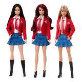 Kit 3 Bonecas Barbie Rbd Rebelde Mia Lupita Roberta Mattel