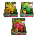 Kit 3 Brinquedos Dino Lança Dardo Zoop Infantil Atirador