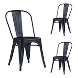 Kit 3 Cadeiras Tolix Industrial/rústica P/área
