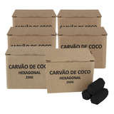 Kit 3 Caixa Carvão De Coco