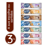 Kit 3 Caixas Barra Cereal Nutry 72un Escolha Sabor Atacado