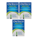 Kit 3 Caixas Tiras Onetouch Select Plus Com 50 Unidades