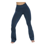 Kit 3 Calça Flare Bailarina Cintura Alta Legging Suplex Leg