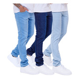 Kit 3 Calça Jeans Masculina Skinny