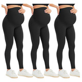 Kit 3 Calça Legging Gestante Maternidade Plus Size Curve