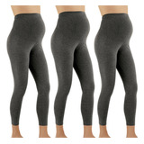 Kit 3 Calça Legging Gestante Maternidade