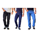 Kit 3 Calça Masculina Jeans Tradicional