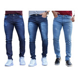 Kit 3 Calças Jeans Skinny Lycra