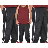 Kit 3 Calças Tactel Masculina Plus Size Diversas Cores