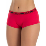 Kit 3 Calcinha Boxer Boyshort Cueca Feminina Em Algodão 