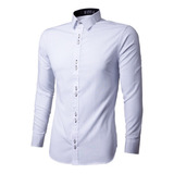 Kit 3 Camisa Social Slim Fit Masculina Longa Revenda Atacado