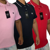 Kit 3 Camisas Polo Masculinas G1