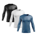 Kit 3 Camisas Proteção Uv Solar