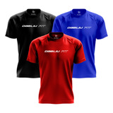 Kit 3 Camisas Treino Dryfit Basic Proteção Uv+35 Dabliu Fit