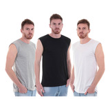 Kit 3 Camiseta Camisa Oversize Masculina Blusa Regata Machão