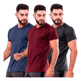 Kit 3 Camiseta Masculina Dry Fit