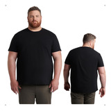 Kit 3 Camiseta Plussize Masculina Lisa