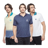Kit 3 Camiseta Polo Masculina Barata