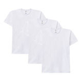 Kit 3 Camisetas Básicas Masculinas Slim