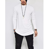 Kit 3 Camisetas Camisa Oversized Longline Masculina Wooks