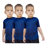 Kit 3 Camisetas Juvenil E Infantil Dry Fit Tamanhos 1 A 14