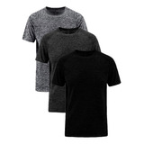 Kit 3 Camisetas Masculina Dry Fit Academia Treino Fitness
