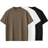 Kit 3 Camisetas Oversized Masculina Basic Streewear